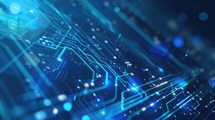 Exploring Dynamic Technology Lines and Vibrant Blue Technology Backgrounds for Modern Digital Design: Innovate Visual Concepts, Futuristic Interface Elements