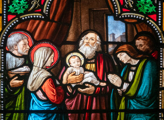 Obraz premium Presentation of Jesus in the temple