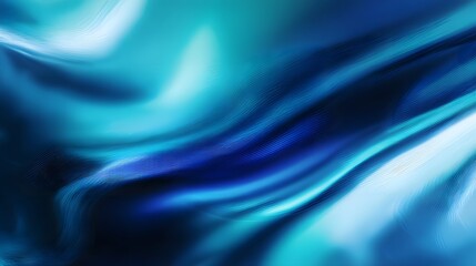 Obraz premium Abstract futuristic glowing neon blue marble lines. Hi speed motion moving concept on bright blue dark background illustration. Water glass effect backdrop