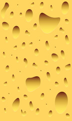 Cheese background texture holes in cheese. Backdrop pattern yellow cheese