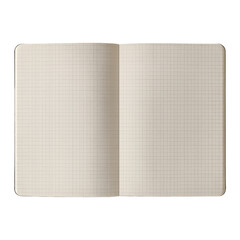 PNG Open grid notebook pages.