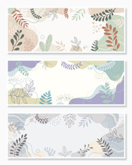 Set color abstract background. Template banner and cover for design.