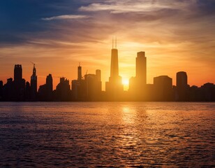 Fototapeta premium city skyline silhouette