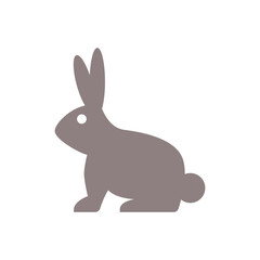 Clean cruelty free bunny illustration for vegan product branding