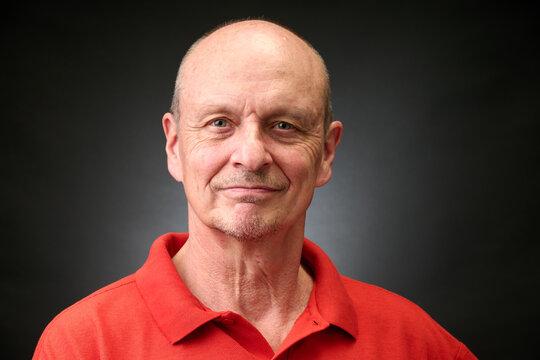 Portrait of a senior man in a vintage Harcourt style lighting