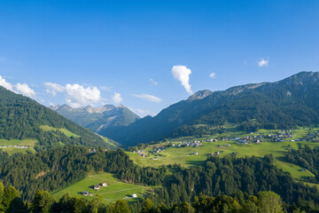 Village  de Raggal en Autriche dans le Vorarlberg