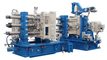 Fototapeta premium Industrial machinery equipment for manufacturing processes in modern factories