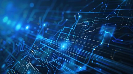 Exploring Dynamic Technology Lines and Vibrant Blue Technology Backgrounds for Modern Digital Design: Innovate Visual Concepts, Futuristic Interface Elements