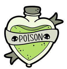 cute poison bottle spooky halloween decor -layered cut file -
