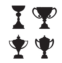 set of gold and bronze cups