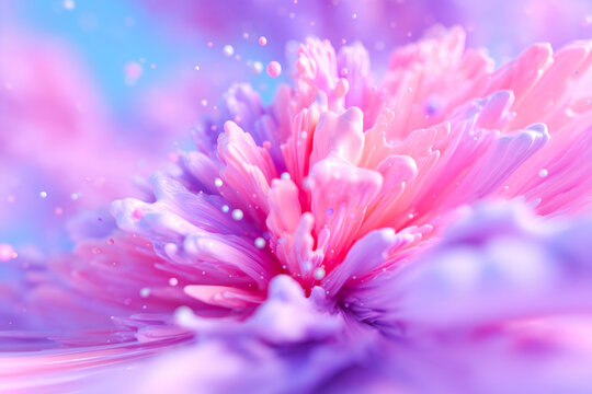 Abstract colorful explosion with swirling dynamic lines and glowing particles energy burst