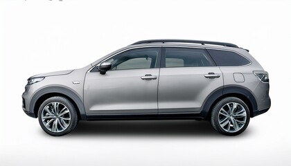 Fototapeta premium isolated gray modern suv car