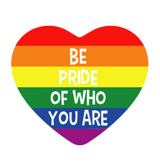 simple lgbtq heart pride - layered cut file -