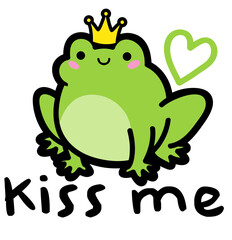 cute prince frog - layered cut file -