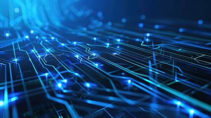 Exploring Dynamic Technology Lines and Vibrant Blue Technology Backgrounds for Modern Digital Design: Innovate Visual Concepts, Futuristic Interface Elements