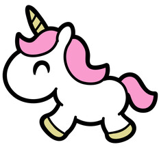 cute simple unicorn - layered cut file -