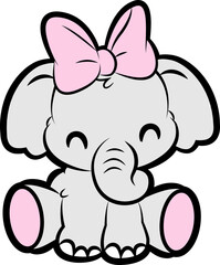 cute baby elephant