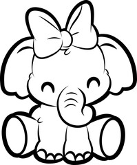 cute baby elephant
