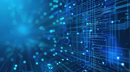 Exploring Dynamic Technology Lines and Vibrant Blue Technology Backgrounds for Modern Digital Design: Innovate Visual Concepts, Futuristic Interface Elements