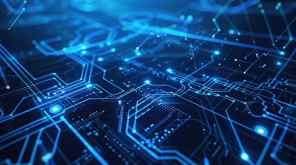 Exploring Dynamic Technology Lines and Vibrant Blue Technology Backgrounds for Modern Digital Design: Innovate Visual Concepts, Futuristic Interface Elements