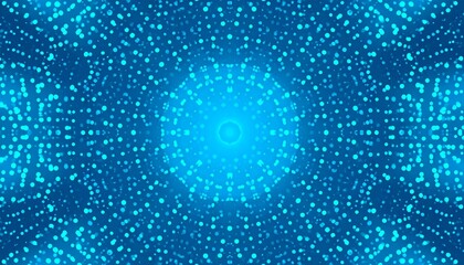 Immersive glowing blue dot matrix background perfect for tech presentations or modern website designs