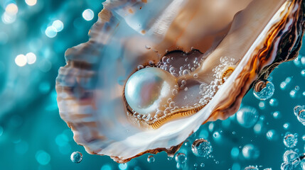 Underwater Macro Pearl in Shell