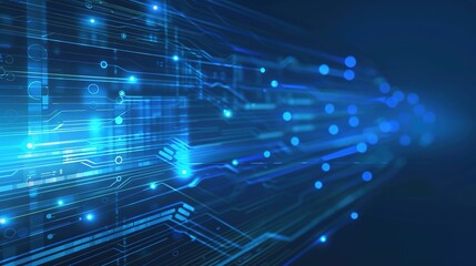 Exploring Dynamic Technology Lines and Vibrant Blue Technology Backgrounds for Modern Digital Design: Innovate Visual Concepts, Futuristic Interface Elements