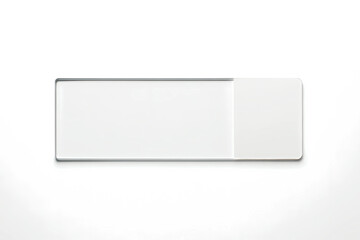 Microscope slide isolated on white background