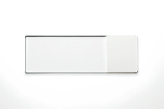 Microscope slide isolated on white background