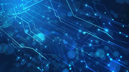 Exploring Dynamic Technology Lines and Vibrant Blue Technology Backgrounds for Modern Digital Design: Innovate Visual Concepts, Futuristic Interface Elements