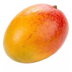 Obraz premium A whole mango fruit isolated on a transparent background 