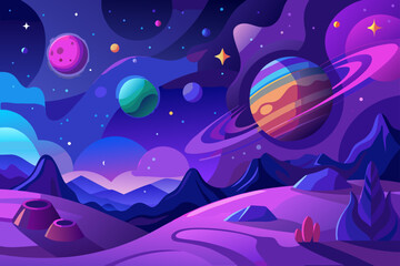 Abstract Galaxy Background
