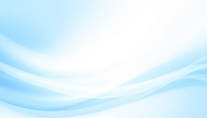 Fototapeta premium Abstract Blue Wave Pattern on White Background for Technology and Business