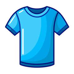 Blue t shirt design with glossy shine effect