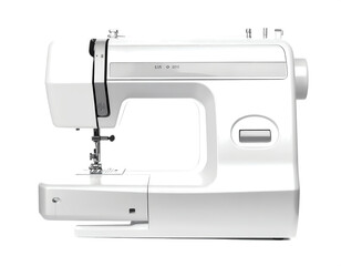 Sewing machine isolated on white background