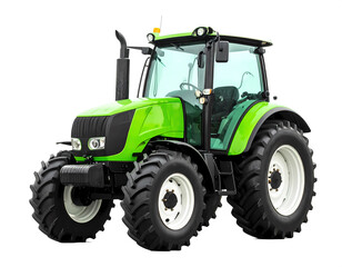 Obraz premium Mini tractor isolated on white background