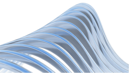 Abstract flowing lines in shades of blue and silver create a modern, dynamic design for technology and innovation concepts