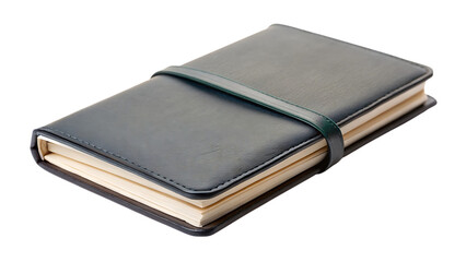 Compact Modern Travel Journal with Simple Cover, Closed – Isolated on Transparent Background, AI Generated