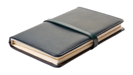 Compact Modern Travel Journal with Simple Cover, Closed – Isolated on Transparent Background, AI Generated