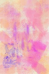 Soft Pastel Abstract Watercolor Background – Pink and Violet Artistic Wallpaper Texture