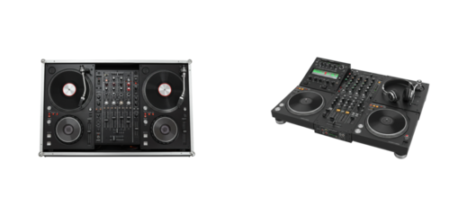 Dj equipment showcase music event digital setups studio environment audio technology. Set PNG