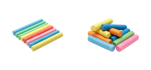 Colorful chalk drawing workshop art studio creative session bright environment fun and imagination. Set PNG