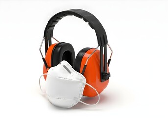 Ear Protection Muffs and Dust Mask