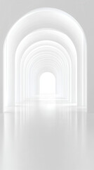 Fototapeta premium white background architecture glossy room