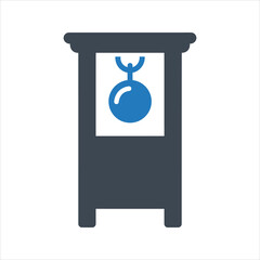 Guillotine, beheading capital punishment icon