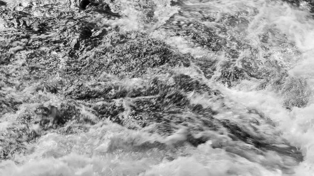 Water Flows as if It Is being Sprayed Up the Rock Face  |  Takinoyu River, Nagano, Japan