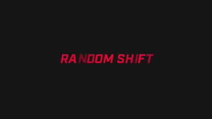 Random Shift Characters Animation Text Preset