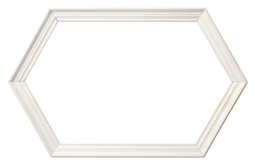 PNG Pentagon frame white
