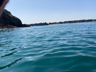 Inflatable Kayak Adventure off Saint-Malo – Sunlit Waters and Coastal Freedom on a Perfect June...