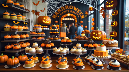 jack o lantern in a church